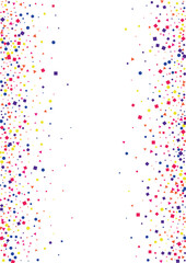 Blue Circle Event Isolated. Wedding Triangle Illustration. Yellow Fiesta Square Background. Red Paper Confetti.