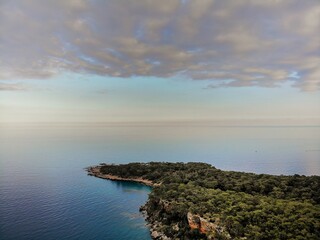 Fototapeta premium magnificent drone images of the Mediterranean beaches