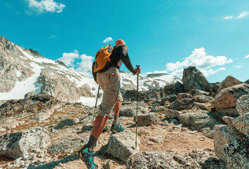 Hike in mountains