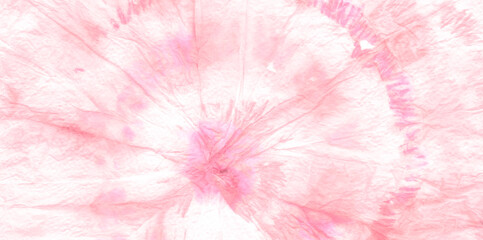  Pink Tie Dye Wash. Ink Spiral Silk Background.