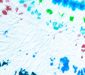  Rainbow Tie Dye Repeat. Ink Print Silk Pattern.