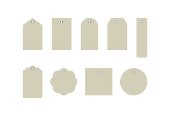 Paper label, tag, frame, banner simple illustration.