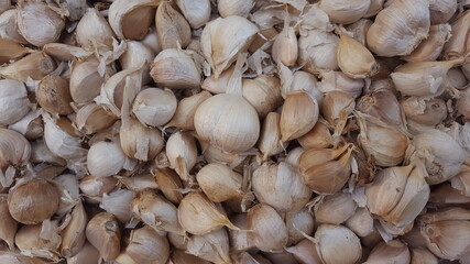 garlic on the market