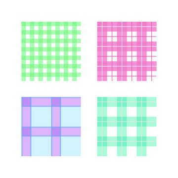 Colorful check pattern background illustration.