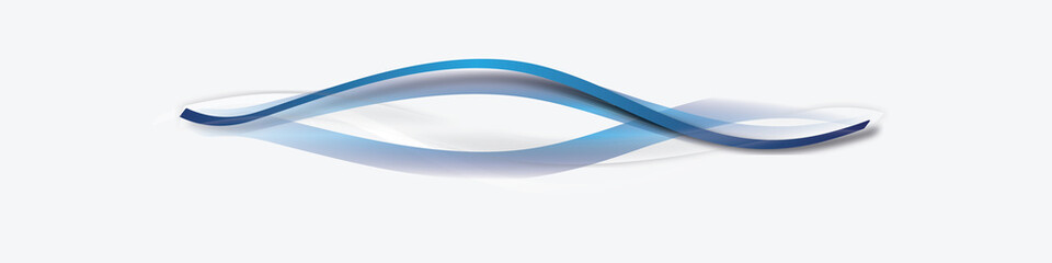 Obraz premium Welle Blau Wellen Band Banner