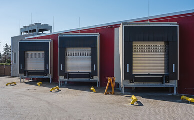 loading docks of a warehouse