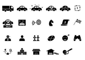 Set of Car Business icons and element , vector