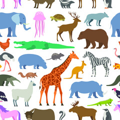 vector graphics for production,home zoo, animals
