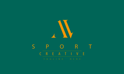 Creative Sports Logo design template, athletics type lettering concept.