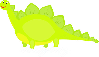 Dinosaur vector in cartoon style.