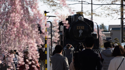 train in the city