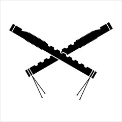 Flute Icon, Musical Instrument Icon