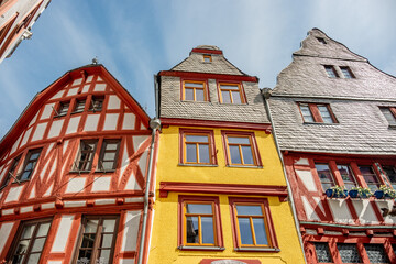 Facade of Houses at the Fish Market in Limburg an der Lahn