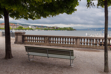 The Zurich Lake promenade, Switzerland