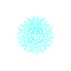 abstract blue snowflake