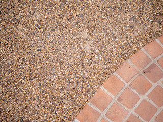 background is stone and orange brick