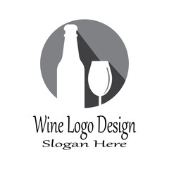 Wine Logo Template vector symbol nature