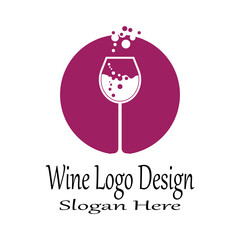 Wine Logo Template vector symbol nature