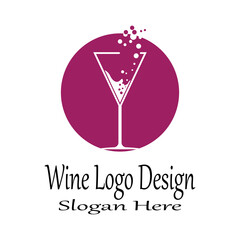 Wine Logo Template vector symbol nature