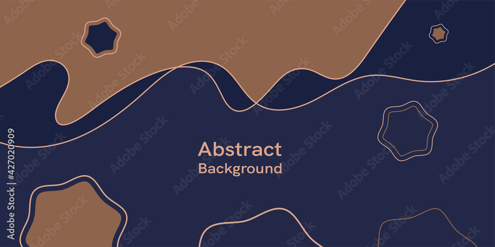 Poster modern background with abstract elements and dynamic shapes. vector illustration. template for desig