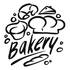 Bakery graphics are combined into a circular shape.