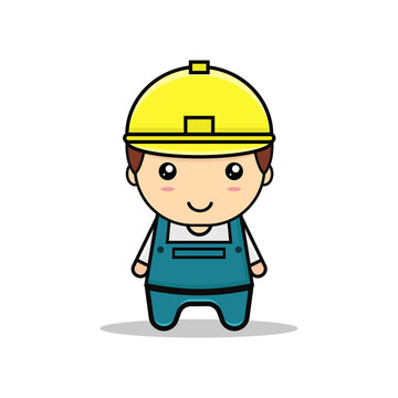 recommend clip art: Kawaii illustration worker vector graphics