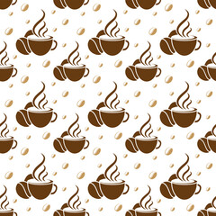 Seamless pattern with Coffee. Vector illustration.