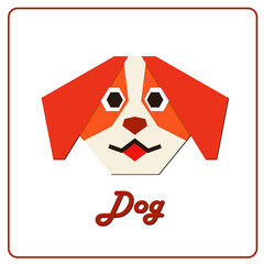 Dog vector design on white background