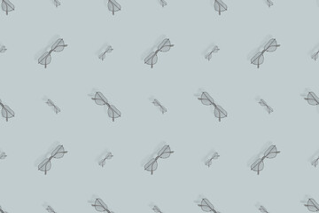 Glasses seamless pattern. Background from glasses for sight on a bright background. 