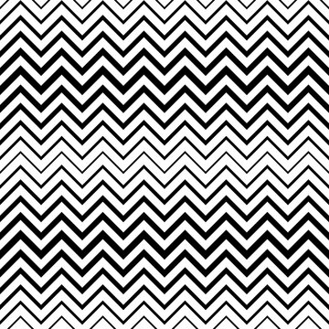 Fade chevrons. Seamless pattern. Gradient halftone background with chevron pattern for design prints. Gradation transition shevron. Monochrome black and white texture. Overlay effect patern. Vector 