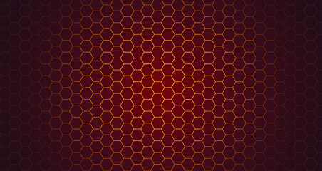 Beautiful yellow abstract background. abstract hexagon pattern as background - 3D Illustration
