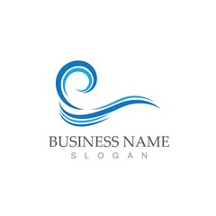 water wave icon vector illustration design