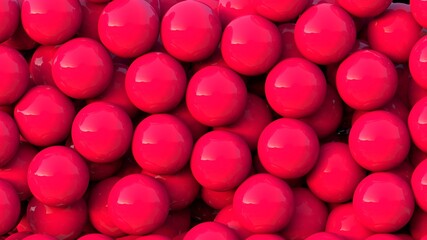 Diseño abstracto de esferas de colores. Combinación de colores en ilustración realista. Fondo de pantalla