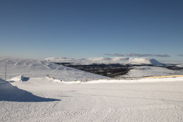 view from a mountain above the clouds during holiday