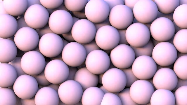 Diseño abstracto de esferas de colores. Combinación de colores en ilustración realista. Fondo de pantalla © Dewing