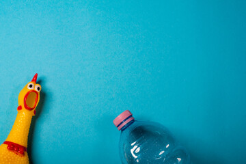 Concept of stop plastic pollution, global warming, recycling plastic, plastic free.