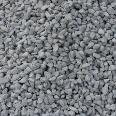 pile of medium sized gravel - square format