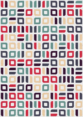 Abstract Geometric Pattern generative computational art illustration