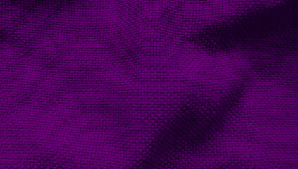 purple or violet crumpled textile fabric for luxury mood and tone. synthetic cloth as a background...