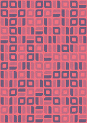 Abstract Geometric Pattern generative computational art illustration