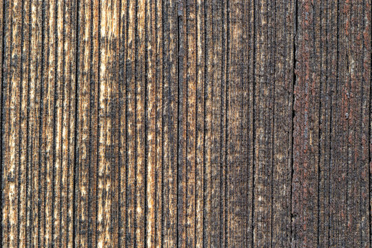 Wood texture. Dark plank table with empty space