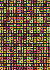 Abstract Geometric Pattern generative computational art illustration