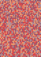 Fototapeta premium Abstract Geometric Pattern generative computational art illustration