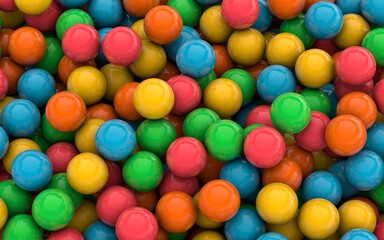Fototapeta na wymiar colorful chocolate candies