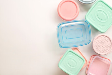 various containers for food storage