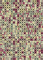 Abstract Geometric Pattern generative computational art illustration