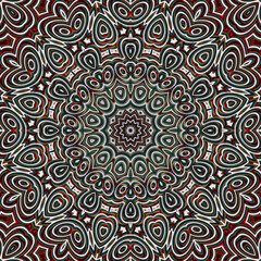 Repeating background of colored patterns