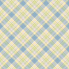 Plaid seamless pattern. Vector background of textile ornament. Flat fabric design.