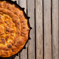 Close up of calzone - Puglia traditional recipe