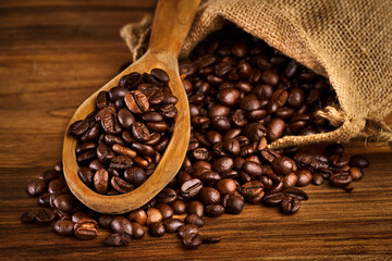 Roasted coffee beans